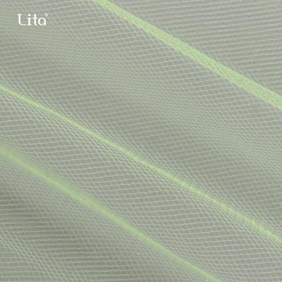 China Breathable 100% Nylon Soft Diamond Tulle Mesh Fabric for sale