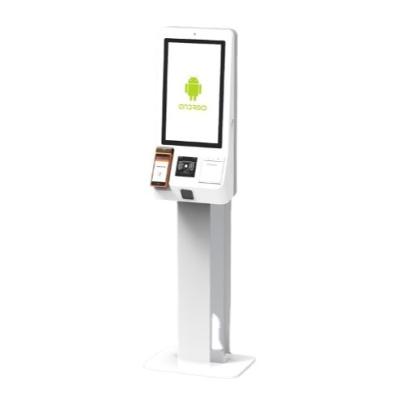 China SDK 27 Inch Self Service Self Service Kiosk Printer Android Face Recognition Scan Face Recognition SDK for sale