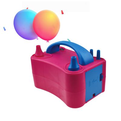 China Family Homes 220~240V 400W EU UK Plug Portable Dual Nozzle Electric Balloon Inflate Pump for sale