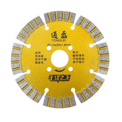 China Top Grade Sharp 114 Mm Diamond Cut Saw Blades For Hard Stone Granite Marble Road Asphalt for sale