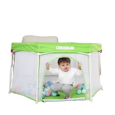 China Contemporary Professional Hot Sale Modern Baby Folding Playpen With Quick Folding Canopy for sale