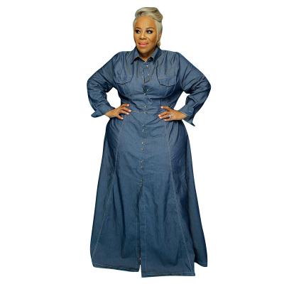 China 2021 Washed Denim Edge Casual Coat Breathable Plus Size Women's One Piece Ponchos for sale