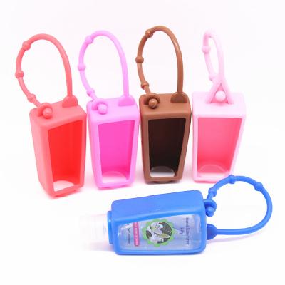 China Eco-Friendly Holder 30ML Silicone Hand Sanitizer Soft And Flexible Waterproof Holder for sale