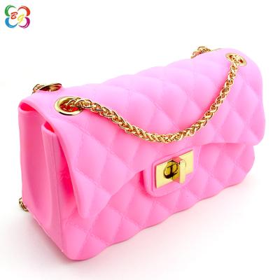 China Hot Sale Fashion Ladies Style With Clutch Closure Soft Silicone Handbags for sale