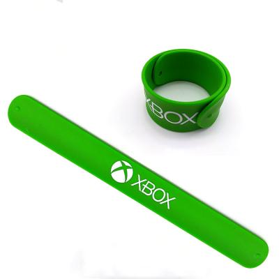 China Personalized Custom Casual/Sporty Kids Silicone Slap Wristband for sale