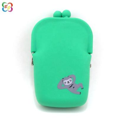 China Fashion Jelly Promotional Silicone Mobile Phone Bag Wallet Shockproof Phone Bag for sale