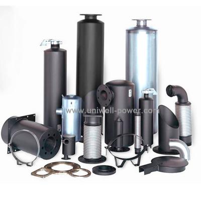 China Aluminum Generator Exhaust Muffler Super Quiet Diesel Design for sale