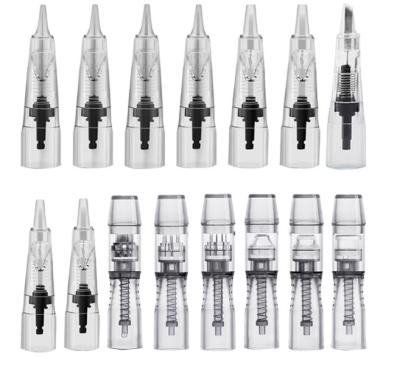 China OEM&ODM Permanent Premium Quality Tattoo Needle Cartridges Silicone Membrane Safety Outer Needle For PMU Microblading Tattoo Machine for sale