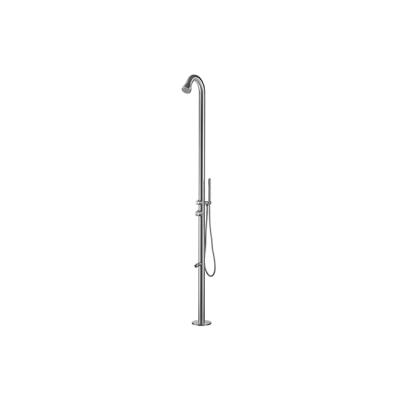 China Without Slide Bar Outdoor Beach Shower Column With Shower Head 316 Stainless Steel Outdoor Garden Shower Panel For Swimming Pool for sale