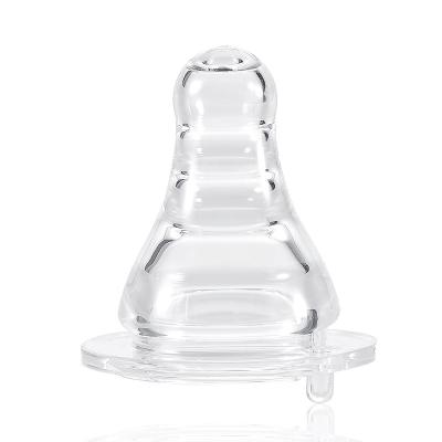 China BPA Free Food Grade Silicone Pacifier All Match Baby Feeder Nipples Baby Supplies Simple Clear Transparent Nipple Teat Safe Pacifier for sale