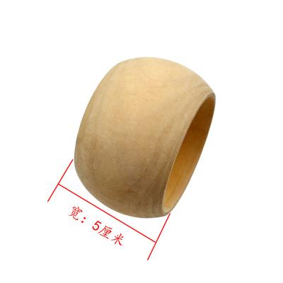 China Wholesale Wooden Bracelet Bangle Bracelet Environmental Friendly Simple Color Natural Wood Bracelets for sale