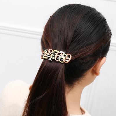 China YULUCH Fashion Punk Metal Women Hair Accessories Zinc Alloy Clip Eco-Friendly Animal Butterfly Number Shape Hair Clip for sale