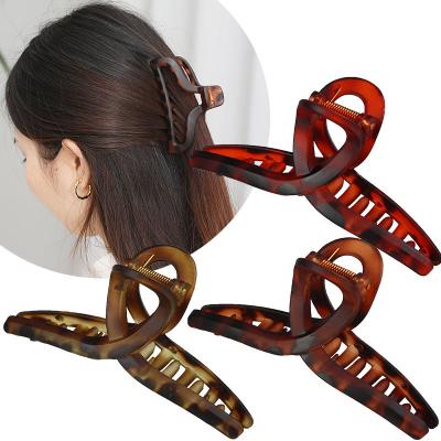 China Newest New Style Hot Sale Acetate Large Hair Claw Clip For Women High Quality 11*5.5cm Tortoiseshell Hair Accessories For Girl for sale