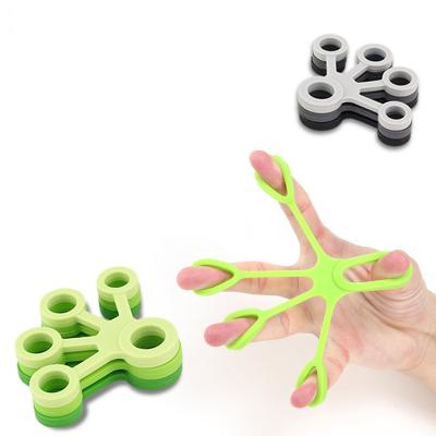 China Exercise Fitness Silicone Finger Ring Stretcher Trainer Gripper Bands Hand Expander Grip Yoga Wrist Exerciser Fitness for sale