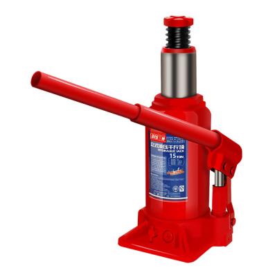 China Car Jack Bison China Supplier Upgrade Height Manual 15 Ton Hydraulic Bottle Jack For Lift for sale