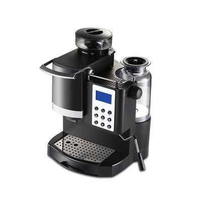 China Hotel Professional Semi Automatic Coffee With Grinder Espresso Machine Coffee Maker Machine Commercial for sale