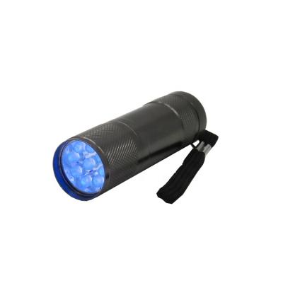 중국 Camping 9 LED Mini Tiny Pocket Aluminum Flashlights with Lanyard Torch UV Flashlight 판매용