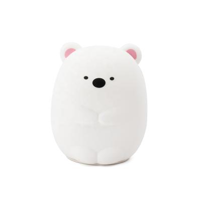 Chine Modern Hot-selling Silly Bear Pats Silicone Lamp Multicolor Changing Led Unique Night Lights à vendre