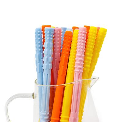 China Environmental Protection Chewable Cavity Tubes for Babies Silicone Cavity Tubes with Caring Sharp Chew for Baby Kids Boys and Girls for sale