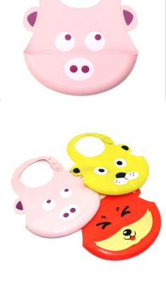 China 2021 New Product Silicone Waterproof Bibs Children To Eat Ti To Prevent Oil Soiled Waterproof Version Of Clothes Easy To Clean Foldable for sale