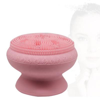 China EXFOLIATING 2021 Device Beauty Silicone Facial Cleansing Brush Mini Wireless Washing High End Home Octopus Bath Brush Wide Use for sale