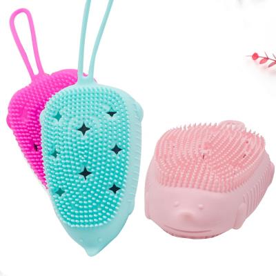 China 2021 Newest Environmental Protection Dual Head Manual Facial Cleaning Brush, 2 in 1 Soft Bristle and Silicone Face Beauty Cleaning Brush for sale