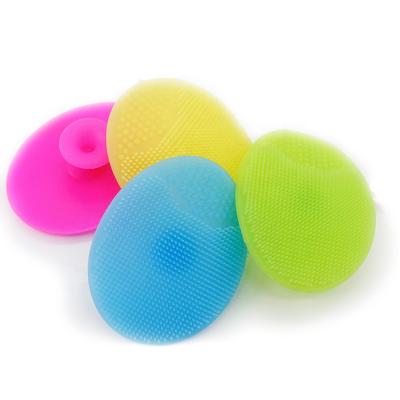 China Hot Selling Environmental Protection Face Wash Brush Silicone Small Oval Face Wash Sweep Facial Cleansing Exfoliating Cleansing Pores for sale