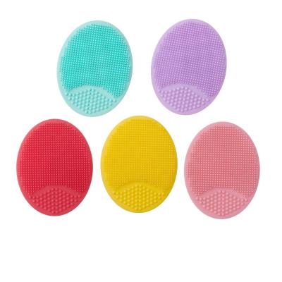 China Body Cleansing Baby Shower Soft Brush Soft Silicone Body Cleansing Brush with Handle for Convenient Hygiene for sale