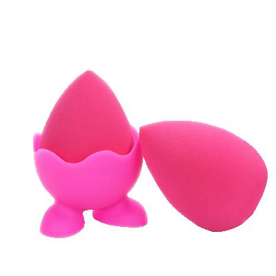 China Cute Drop Resistance Makeup Remover Sponge Product Silicone Bracket Cosmetic Sample Holder for sale