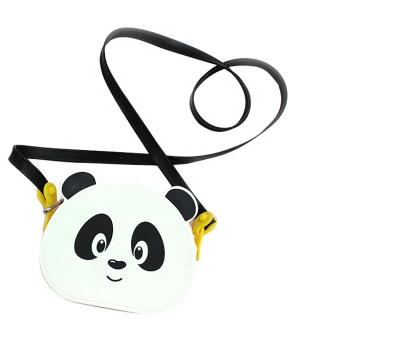 China Cute Environmental Protection Cartoon Panda Crossbody Bag For Kids Small Wallet for sale