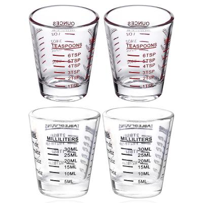 China Wholesale Custom Sublimation Classic Espresso Biank Wine Whiskey Mug Logo 1oz Mug Shot Glass BCnmviku Glass Shot Glasses With Heavy Base for sale