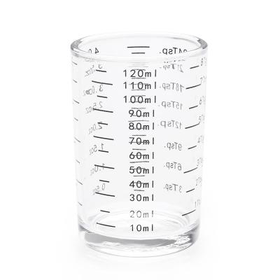 China BCnmviku Classic 120ml Custom Liquid Heavy Glass Wine Glass 3 Ounce Espresso Shot Glass Measuring Cup Ounces Shot Glass for sale