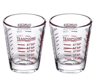 China BCnmviku Wine Glass Liquid Heavy Glass Measure Shot Glasses Classic Espresso Shot Glass Cup 26-Incremental, for sale