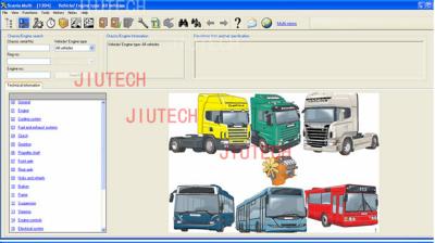 China Scania Multi EPC Parts Catalog Maintenance System for sale