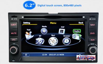 China 6.2'' Car Stereo GPS Headunit Multimedia DVD Player forKIA Sportage Cerato Carnival Sorent for sale