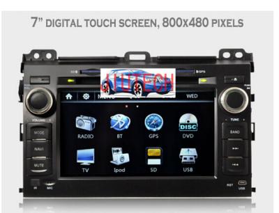 China Car Stereo GPS for Toyota Land Crusier Prado AutoRadio Multimedia GPS Navigation DVD for sale