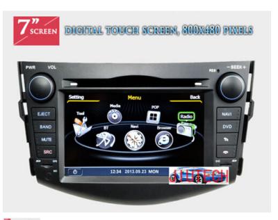 China Autoradio Satnav for Toyota RAV4 RAV 4 2006-2012 GPS Navigation Stereo Multimedia DVD Wifi for sale