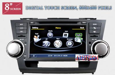 China Stereo for Toyota Highlander Kluger 2008+ GPS Navigation Radio Multimedia Headunit DVD for sale