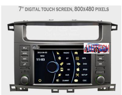 China Car Stereo for Toyota Land Cruiser 100 1998-2004 Radio DVD Headunit GPS SatNav Navigation for sale