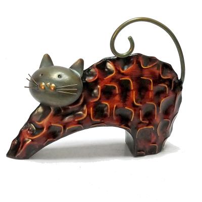 China New Design Traditional Factory Made Metal Made Decorative Art Home Cat Decor Elephant and Cow Animal Decoration Gift Set for sale