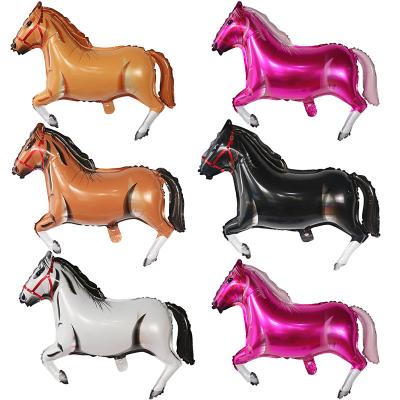 China Factory Wholesale Eco-friendly Disposable Big 83*58cm Horse Shaped Foil Balloon Animal Balloons Harry Potter Inflatable Balloon 4d New Design for sale