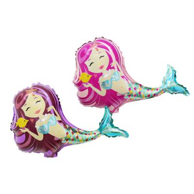 China New Product Eco-friendly Disposable Foil Balloon Ocean Series The Little Mermaid Balloon For Party Balloon for sale