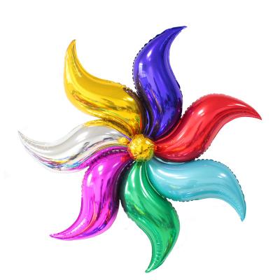 China 24inch S Shape Foil Balloon Mermaid Tail Balloon S Disposable Eco-friendly Balloon For Mermaid Theme Party Decoration for sale