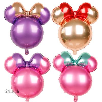 China 2021 Eco-Friendly Theme Children's Mickey Mouse Baby Birthday Party Decoration Balloons 100pcs Mickey Balloon Group O Balloons Foil Foil for sale