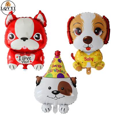 China Mini Festival Party Decoration Toy Cartoon Shape Pet Balloon Animal Walking Balloons Eco-friendly Disposable Aluminum Foil Balloon for sale