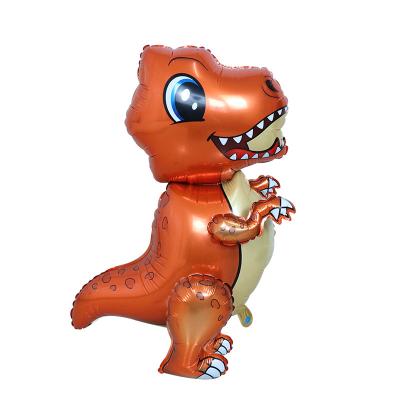 China 3D Dinosaur Animal Balloon Foil Balloons Eco-friendly Disposable Pet Balloon Dinosaur Walking Stand For Kids Toys for sale