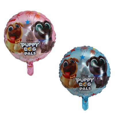 China Disposable 18inch Puppy Eco-Friendly Pals Foil Balloon Happy Birthday Babyshower Party Decorations Kids Toys Chrome Animal Balloons for sale