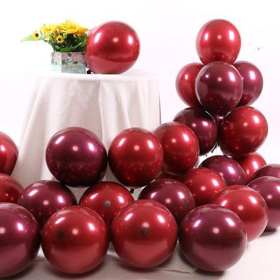 China Double 12 Inch Latex Balloon Cherry Eco-Friendly Red Disposable Balloon Holiday Party Honeymoon Room Decoration Nightgown For Honeymoon for sale