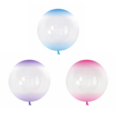 China Party Decoration Gradient Color Flip Balloon No Wrinkles PVC Wedding Decoration Air Globos Bobo Helium Balloons Birthday Party for sale