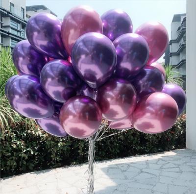 China Wholesale Party Metalizados Globos Happy Birthday Decoration Chrome Latex Gold Silver Metallic Latex Balloon Cheap Disposable Party Eco-Friendly for sale